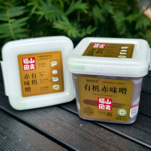 福山田舍|有机赤味噌|500g|1罐|次日配送