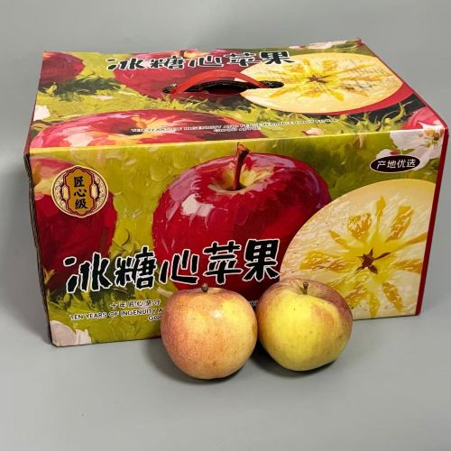 山西|万荣冰糖心苹果|10-12头，净重6斤以上|1箱|次日配送