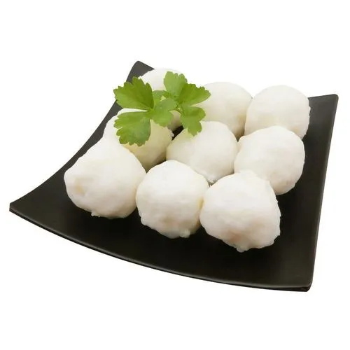 海鲜|纯手工米鱼丸（白色）|500g，非油炸，冷藏3天内食用|1盒|次日配送